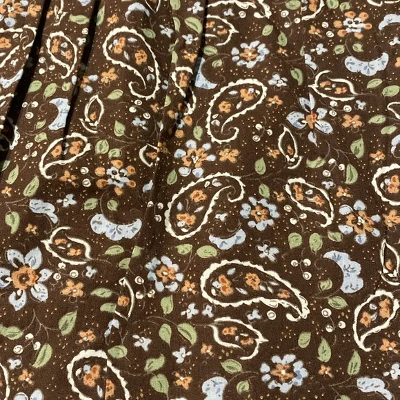 &merci Floral Ruffle Cotton Blouse - Brown - Picture 8 of 16